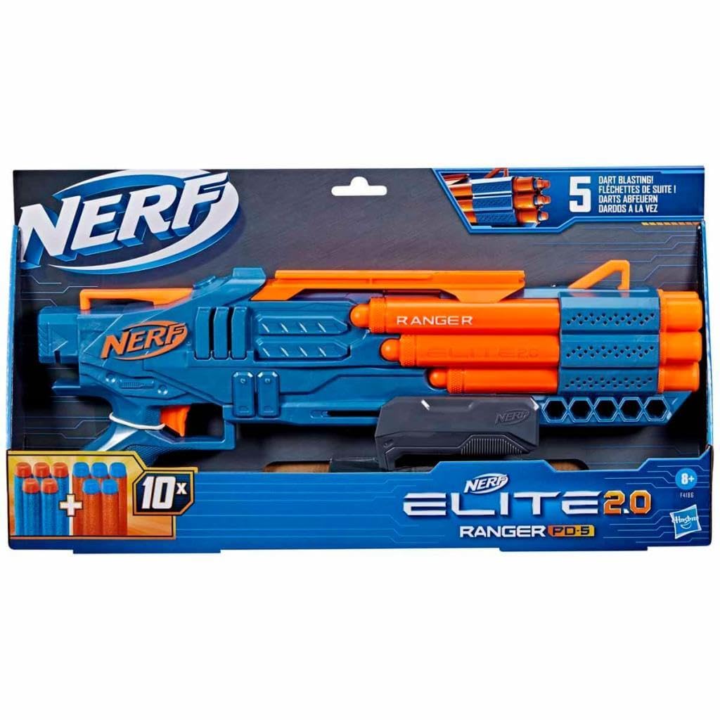 Nerf Elite 2.0 Ranger PD-5 Blaster, 5-Barrel Blasting