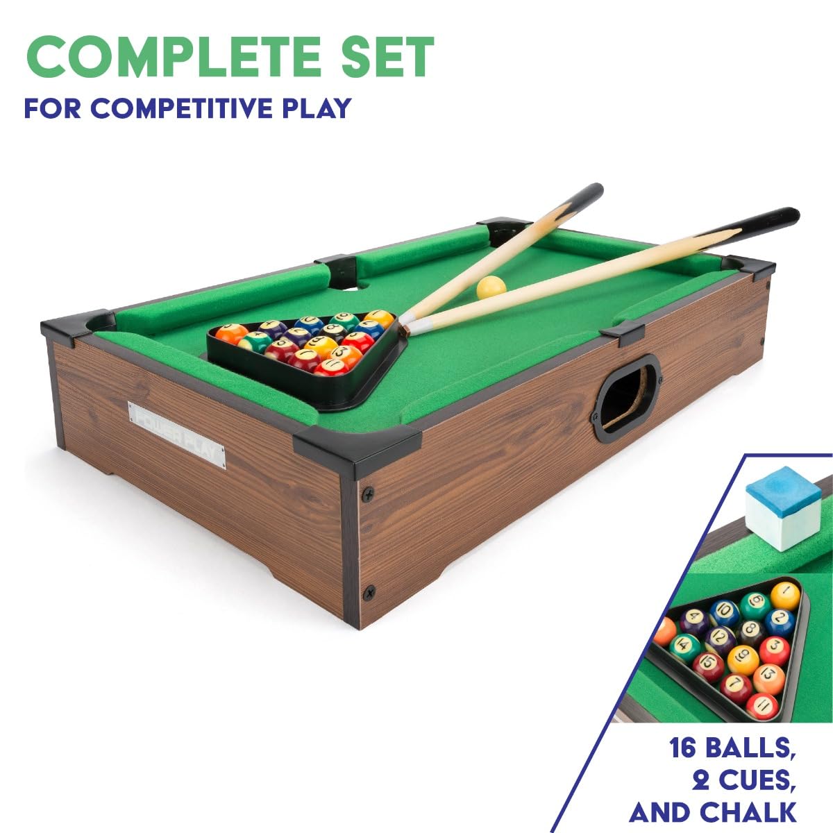 Power Play Table Top Pool Game, 20 Inch