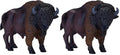 MOJO American Bison/Buffalo (Pack of 2) 5 inches x 2 inches x 3 inches