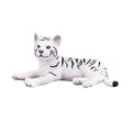 MOJO White Tiger cub Lying Down Toy Figure