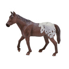 MOJO Appaloosa Stallion with a Chestnut Blanket Realistic Horse Toy