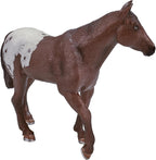 MOJO Appaloosa Stallion with a Chestnut Blanket Realistic Horse Toy