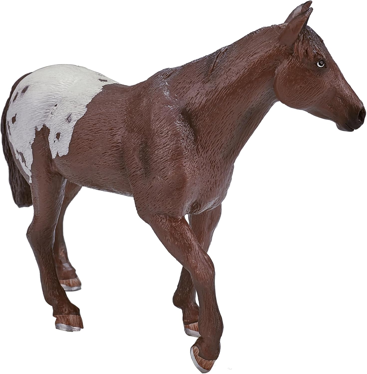 MOJO Appaloosa Stallion with a Chestnut Blanket Realistic Horse Toy