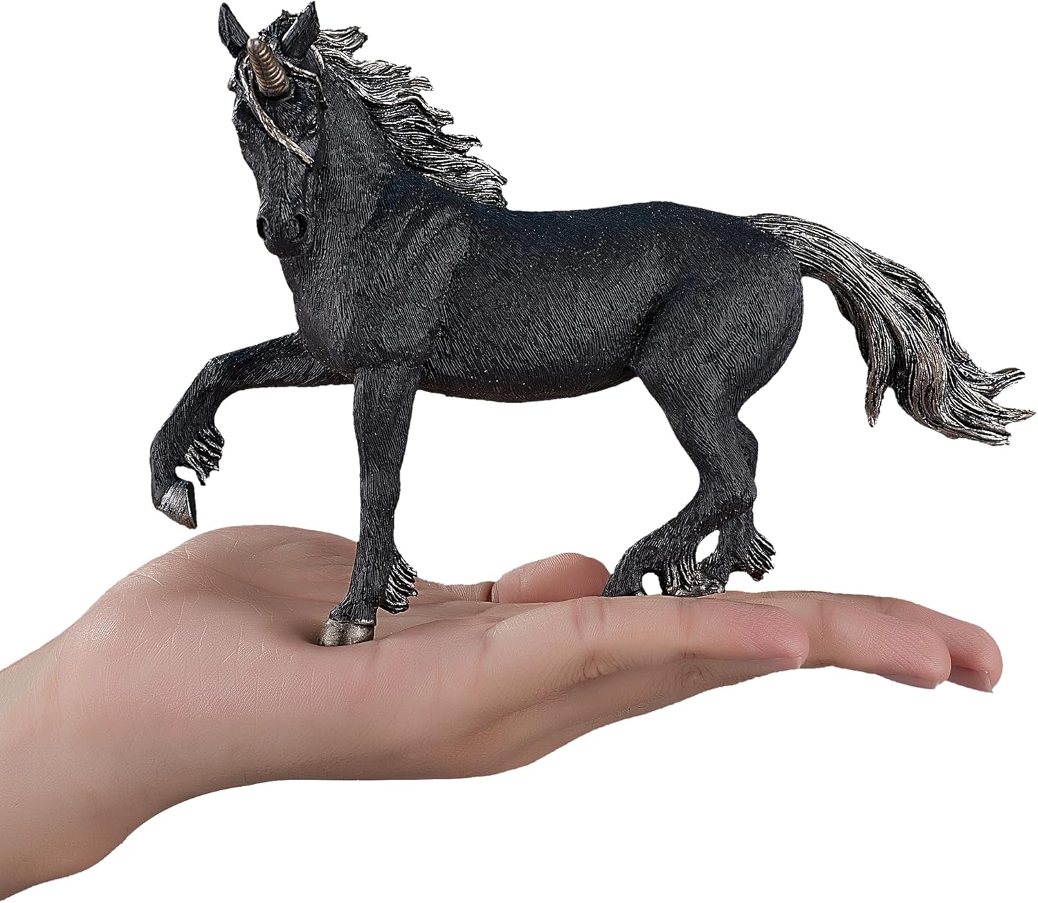 MOJO Dark Unicorn Realistic Fantasy Toy Replica Hand Painted Figurine