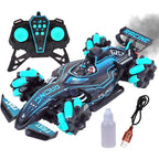 Toyshine F1 Fast RC Drift Car, Remote Control Car LED Lights 4WD 2.4GHz 360°Rotating RC Race Sport Stunt Car, High Speed Formula 1 Model Vehicle Toys Birthday Gifts for Kids Boys Age of 6-12 -Green