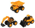 Teamsterz JCB Tough Trucks 3-Pieces, 7 Inch Size, Yellow/Black