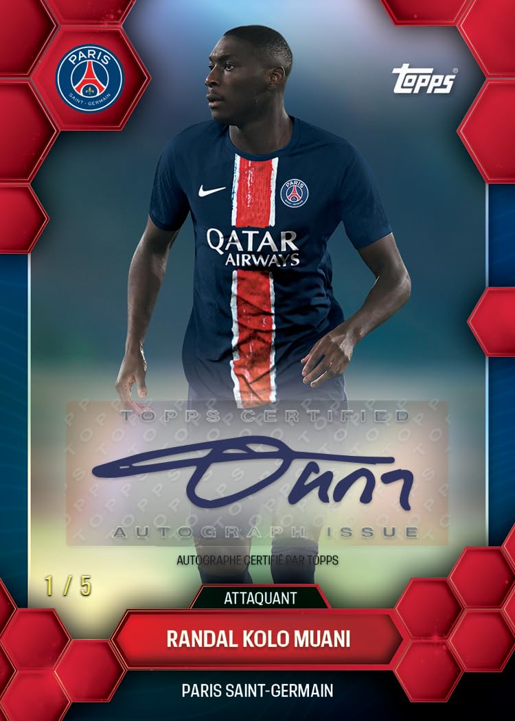 Topps - PSG Paris Saint-Germain Fan Set Collectible Cards 2023/24-28 Cards