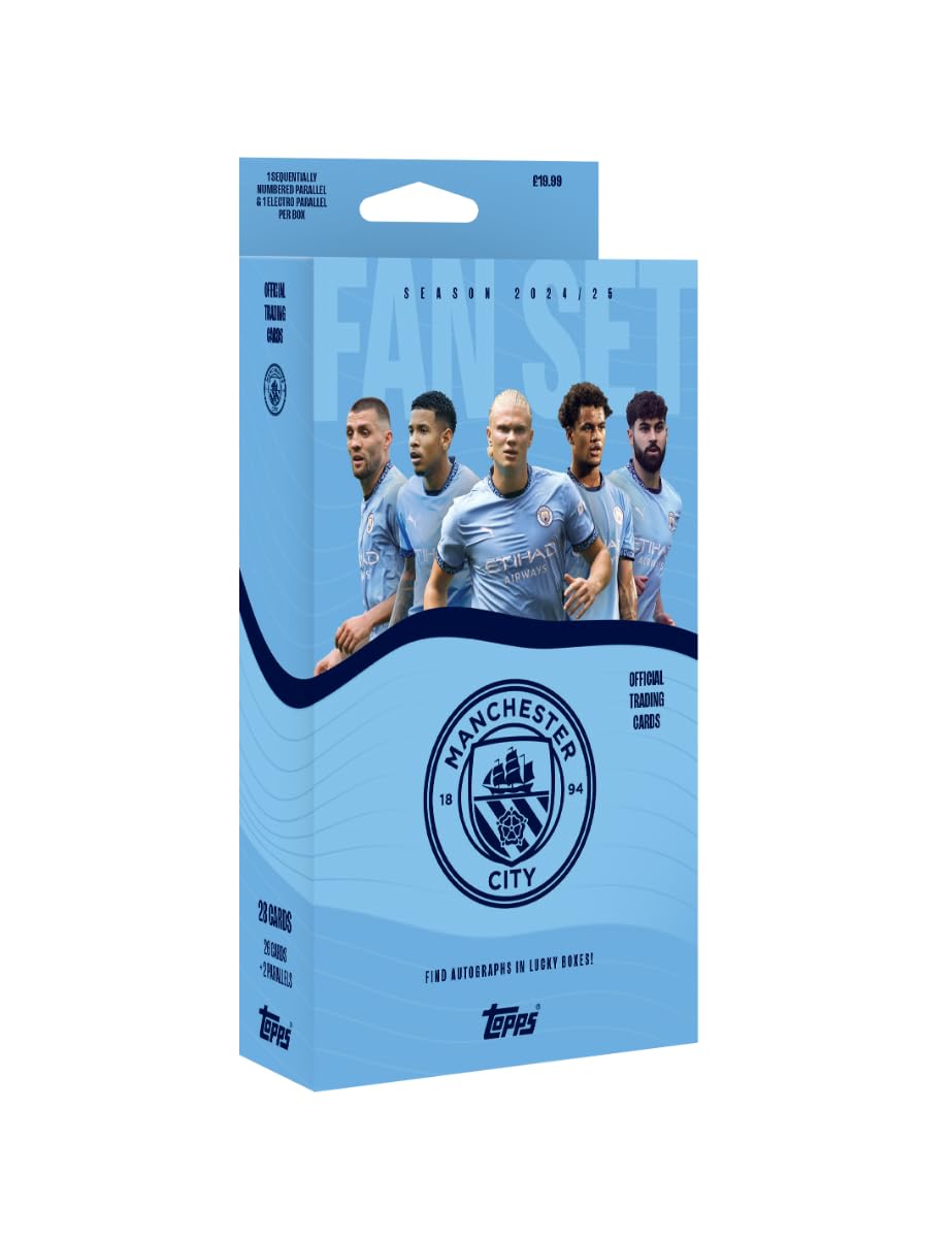 Topps Trading Cards Fan Set Manchester City Season 2024/2025. Include