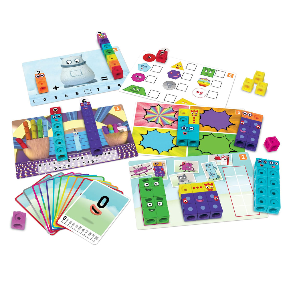 Learning Resources LSP0949-UK MathLink Cubes Numberblocks 1-10 Activity Set