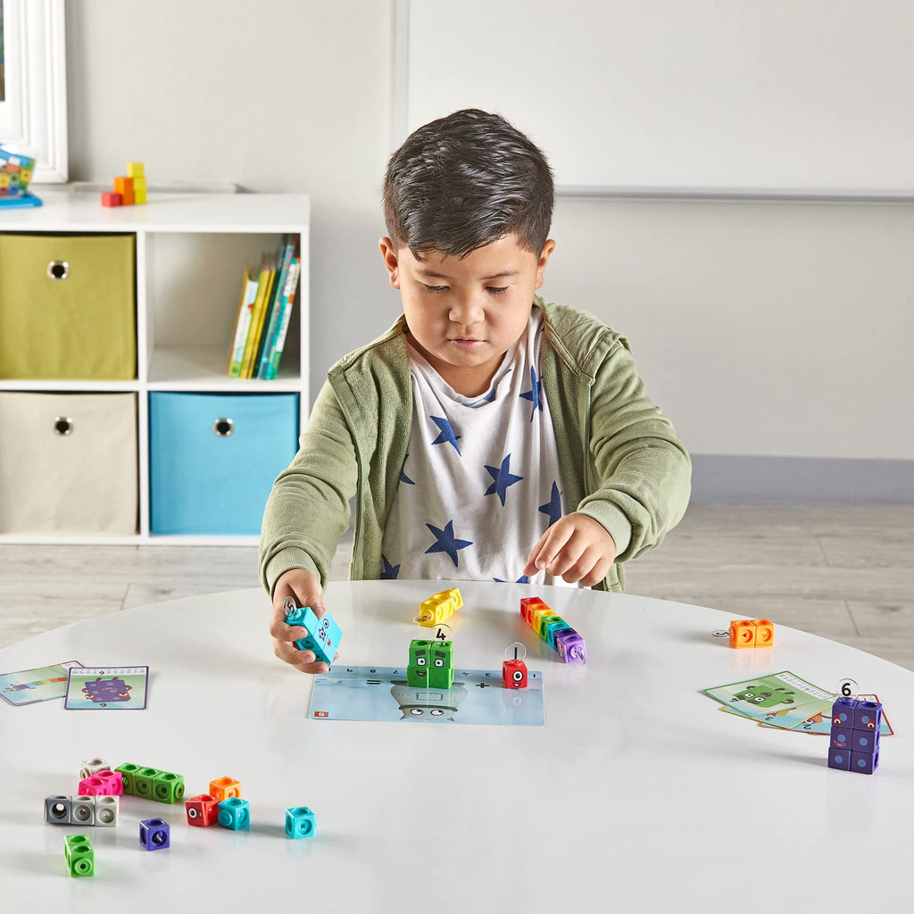 Learning Resources LSP0949-UK MathLink Cubes Numberblocks 1-10 Activity Set