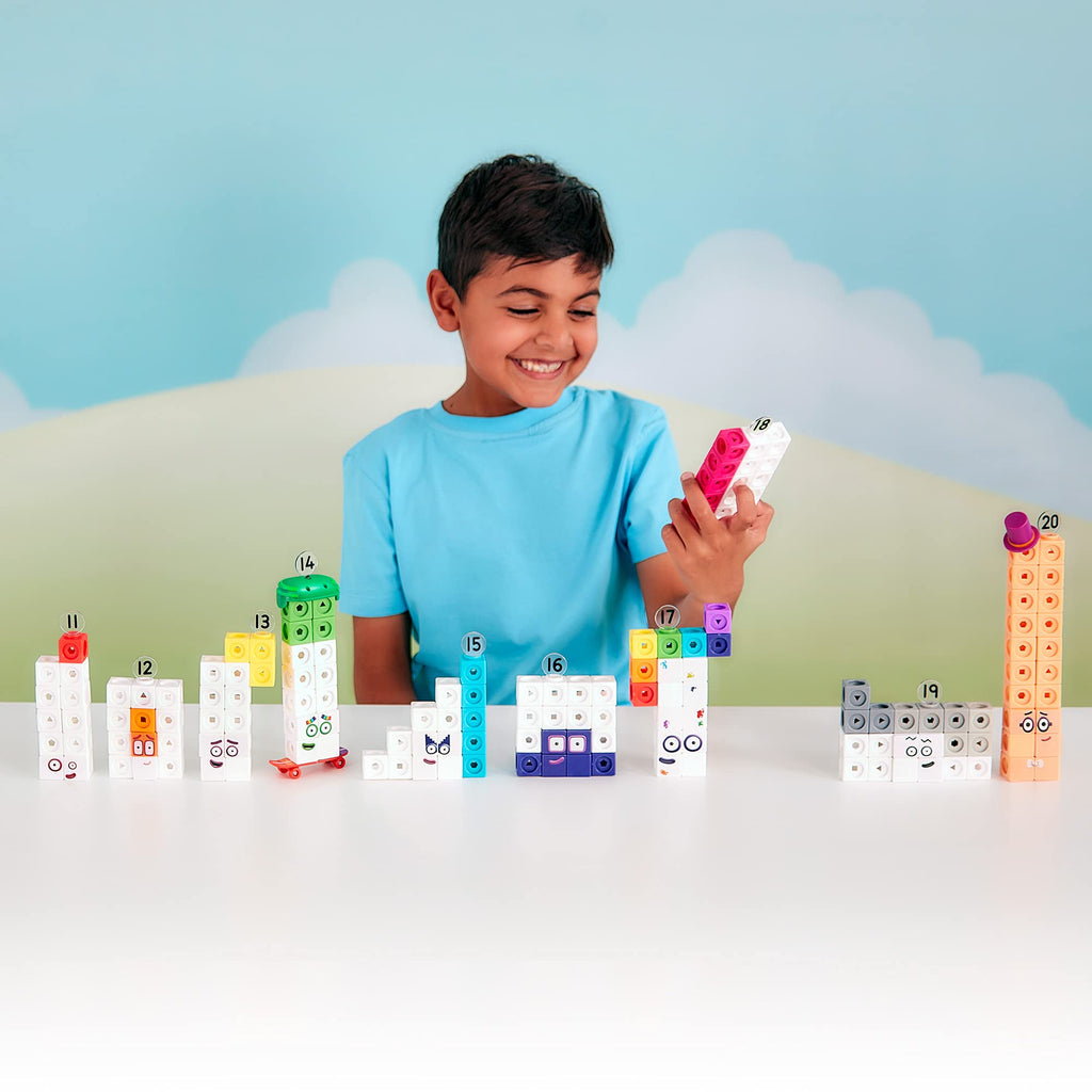 Learning Resources MathLink Cubes Numberblocks 11-20 Activity Set