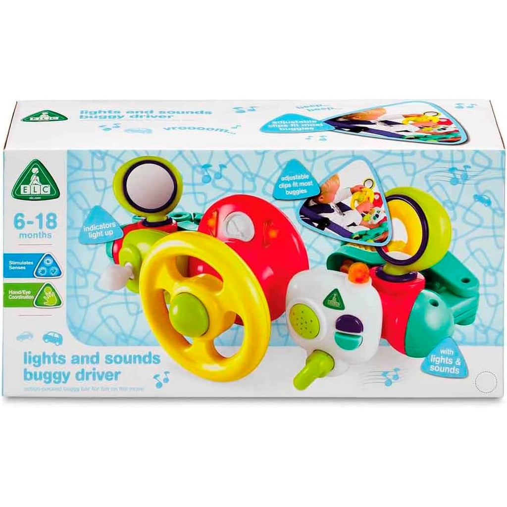 Early Learning Centre Development Wall Light and Sound Buggy Driver Battery Operated, Push Chair Fun, Activity Toys, Lights & Sound, Imaginative Play, 1 Years +