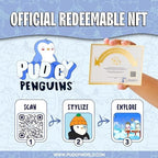 Pudgy Penguins Huggable Plush. Adopt Your New Forever Friend with 4 Different Stuffed Animal Penguin plushie Designs, Each Comes Complete with a redeemable Digital Experience Code., 11.8 inch