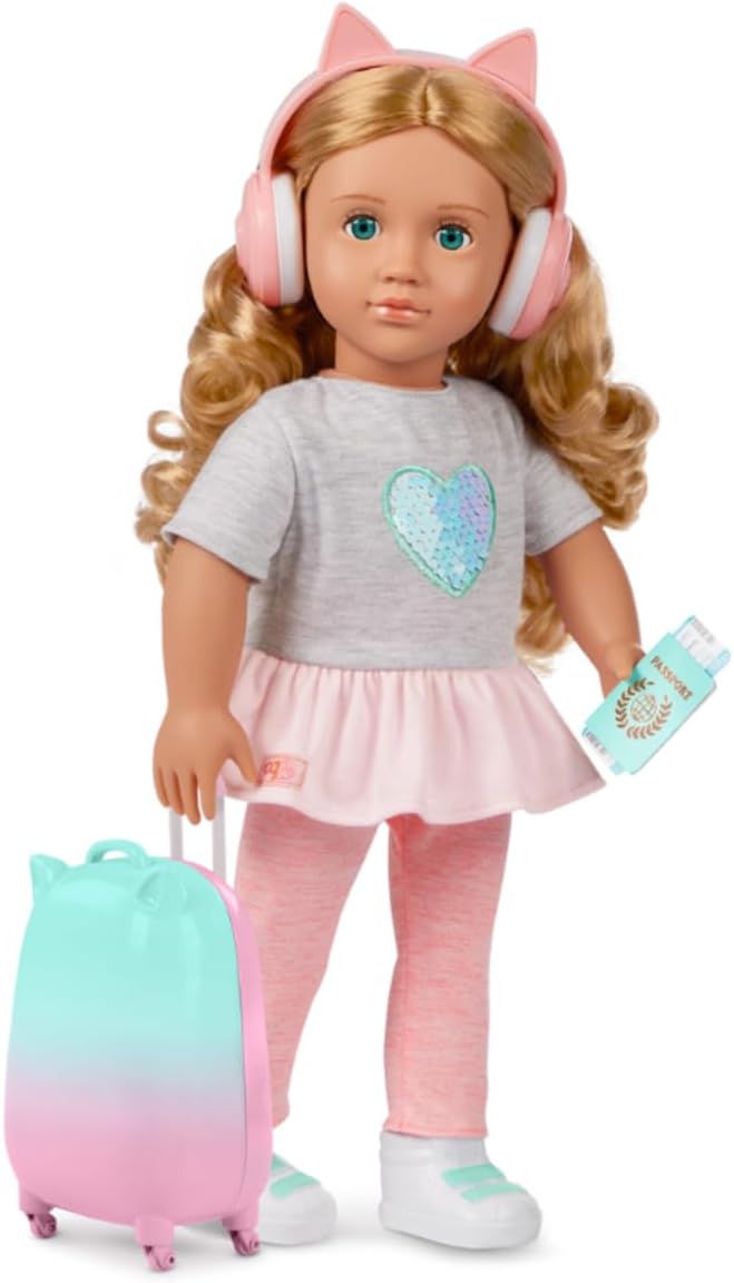 Our Generation Activity Travel Doll W/Accessories, Linzi