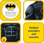 Rubie's Official Batman Black Deluxe Child's Costume, Superhero Fancy Dress, Child's Size