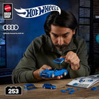 Mattel Brick Shop Hot Wheels Speed Series Building Set, '94 Audi Avant RS2 with 253