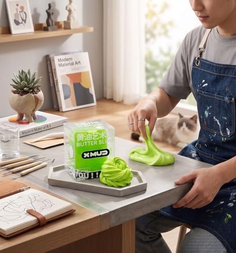X Mud Butter Slime, Green Apple