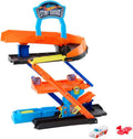 Hot Wheels City Toy Car Track Set, Transforming Stunt Garage Playset & 1