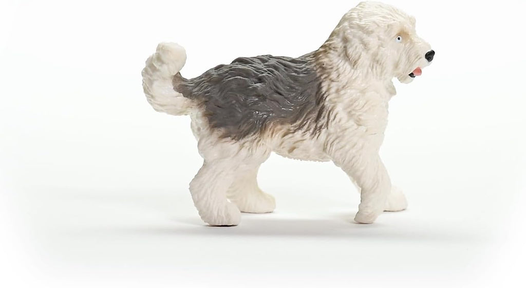 Schleich Old English Sheepdog Realistic Animal Figurine
