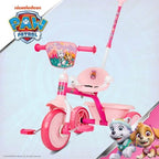 Spartan Trike 3Wheel Kids Tricycle Children Trike With Storage Box With Removable Parents Push Handle Bar Available in Disney, Marvel & Nickelodeon Licensors (Pink)