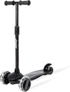 ZIGGY 3-Wheel Tilt Scooter for Kids Ages 2-10 | Red Kick Scooter with LED Light-Up Wheels, 4-Height Adjustable