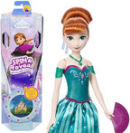 Mattel Disney Frozen Anna Fashion Doll Set Spin & Reveal with 11 Surprises Including 5