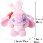 MINISO 11'' Lilo & Stitch Collectio Costume Changing Bunny Plush Toy (Angel) Stuffed