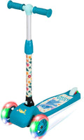 Spartan Spartan 3-Wheel LED Folding Scooter - Official Character Graphics, Tri-Color LED Wheels, Adjustable Handlebar toy