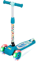 Spartan Spartan 3-Wheel LED Folding Scooter - Official Character Graphics, Tri-Color LED Wheels, Adjustable Handlebar toy