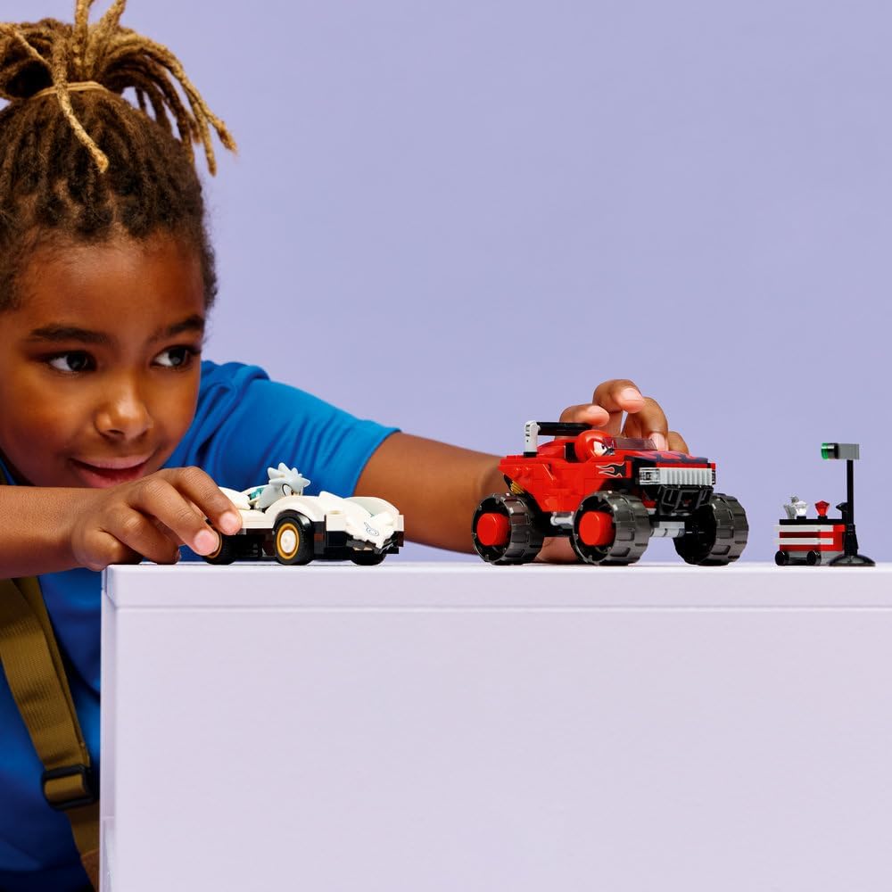 LEGO Sonic the Hedgehog Silver's Car vs. Knuckles' Monster Truck 77118