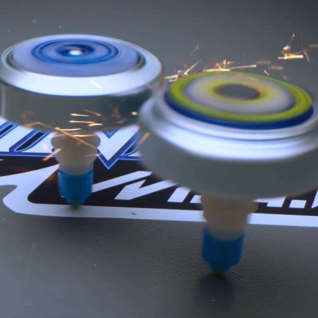SilverLit Spinner M.A.D Deluxe Battle Pack: Thunder vs Sandstorm Yellow/Green 86311