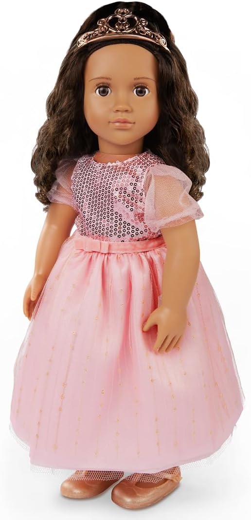 Our Generation Doll w/Princess Dress, Doll with Pink Gown & Tiara Estrella
