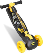 Spartan 3-Wheel LED Folding Scooter - Official Character Graphics, Tri-Color LED Wheels, Adjustable Handlebar