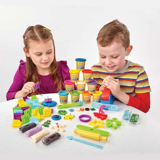Addo Nick Junior Ready Steady Dough Super Duper Dough Set, Creative Playtime Activity, Hours of Sensory Fun, Clay Toys, Molding Arts & Craft, School Supply, Toys for Kids