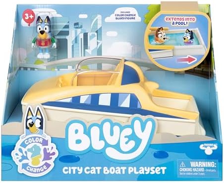 BLUEY S13 COLOR CHANGE BLUEY'S MOTORBOAT VEHICLE EXCLUSIVE
