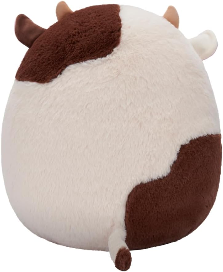 SQCR - Plush 12 Ronnie - Brown and White Cow - Fuzzamallows