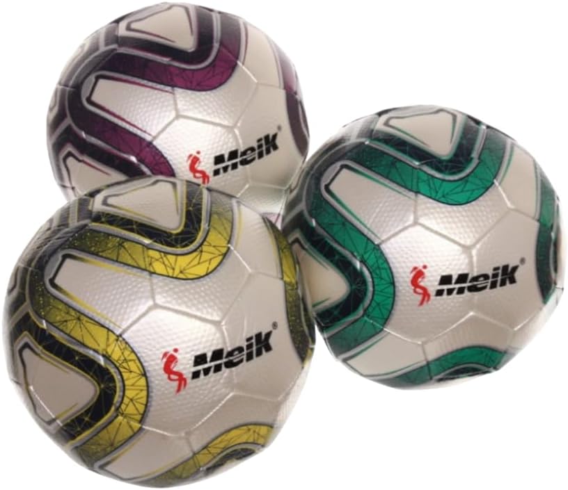 Soccer Ball ForTraining and Football Clubs Meik,Size 5 Deflated Random Colors