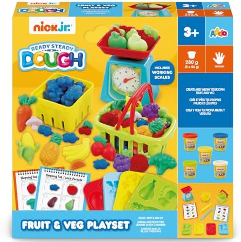 Addo Nick Junior Dough Fruit Vegetable Set, Clay & Dough, Arts & Crafts, Moldable