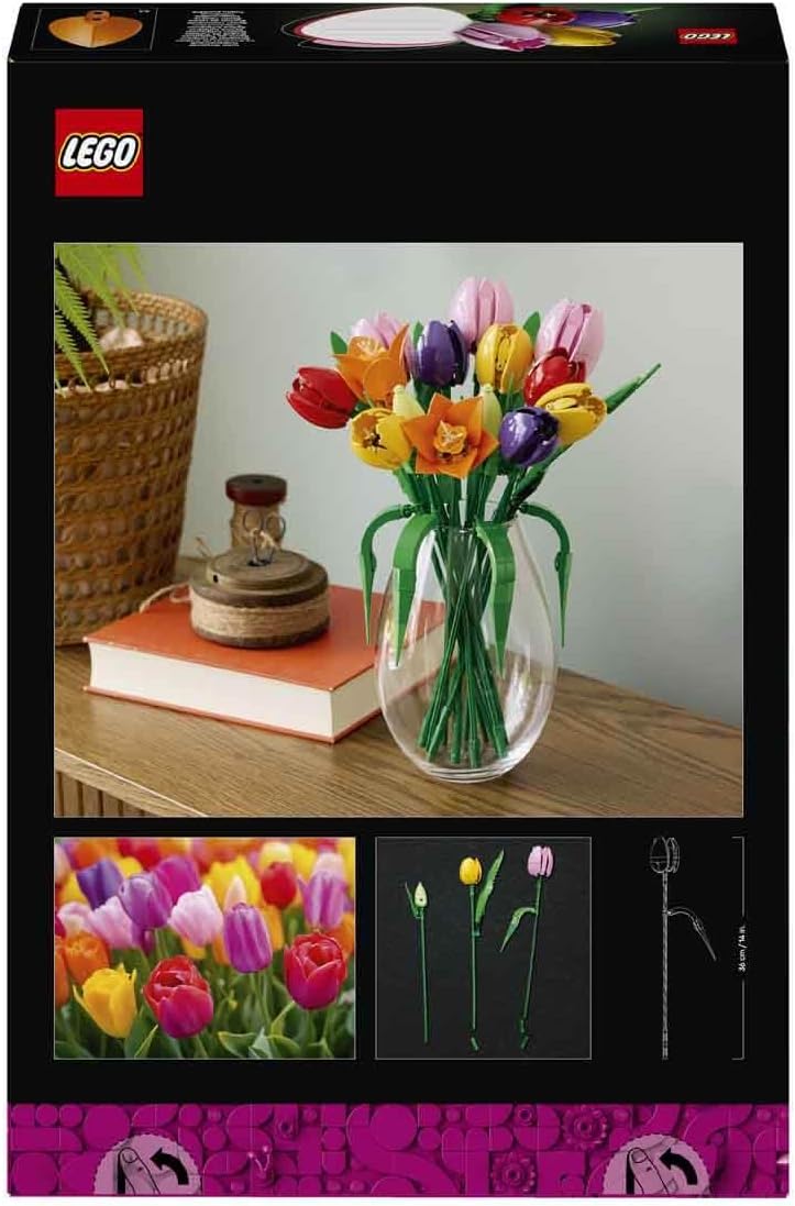 Lego 11501 Botanical Tulip Bouquet, Toy, Birthday Present, Blocks, Men's, Women's, Decorative Plants, Fake Green, Bouquets, Artificial Flowers, Decoration, Interior Decoration, Stylish