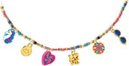Shimmer 'N Sparkle Bead Mania Friendship Studio, DIY Bracelet Making Kit with Storage Bag, Beads, Charms, Elastic Cord