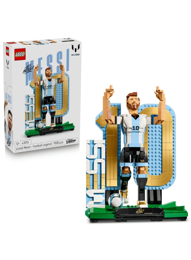 LEGO Editions Lionel Messi Soccer Legend Set 43015 Building Set (958 Pieces)