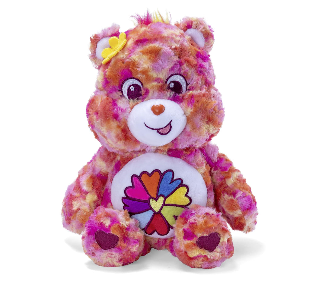 Simba - Lucky Bear Flower Power Cuddly Toy 35 cm - Cuddly Soft Plush Toy -