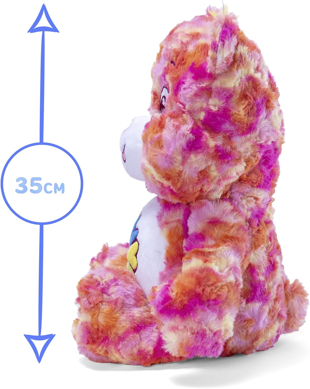 Simba - Lucky Bear Flower Power Cuddly Toy 35 cm - Cuddly Soft Plush Toy -