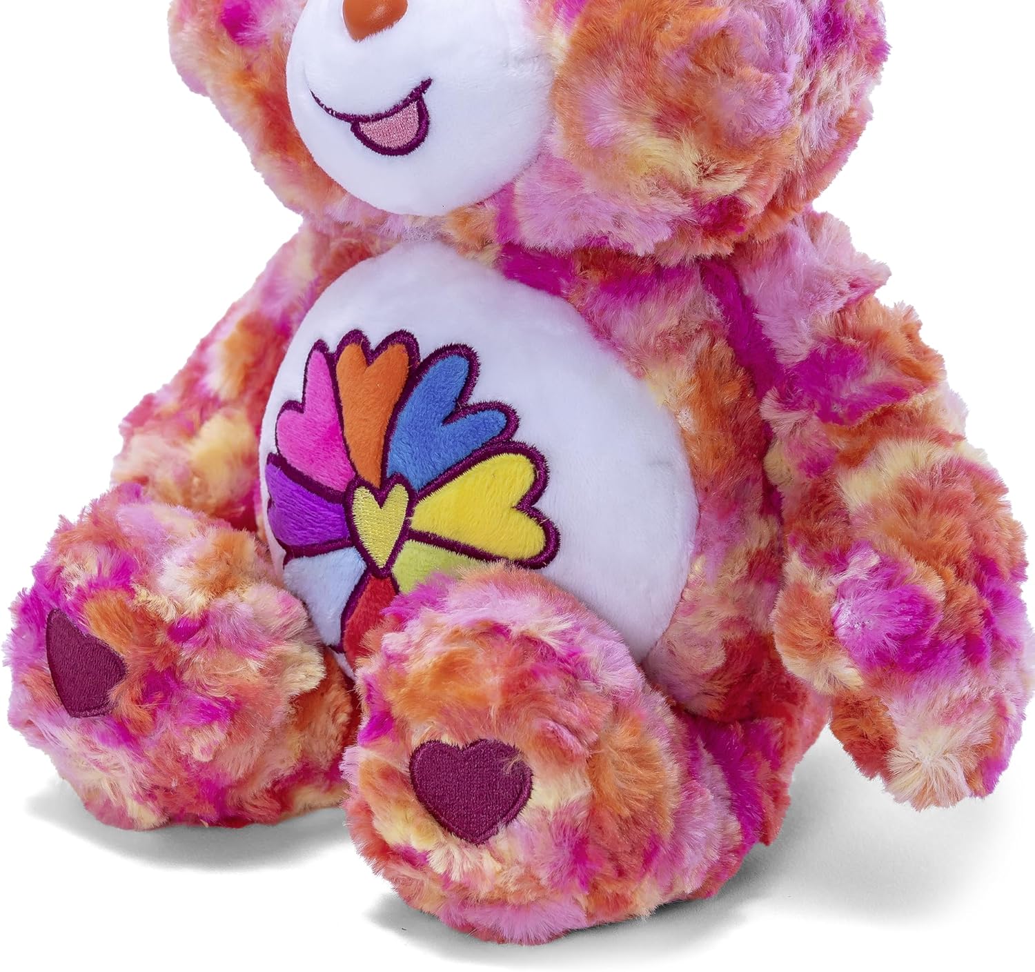 Simba - Lucky Bear Flower Power Cuddly Toy 35 cm - Cuddly Soft Plush Toy -