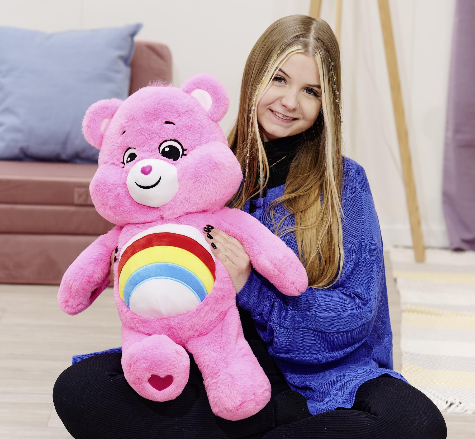 Simba Care Bears 6305878024 Plush Toy Bear 60 cm Pink