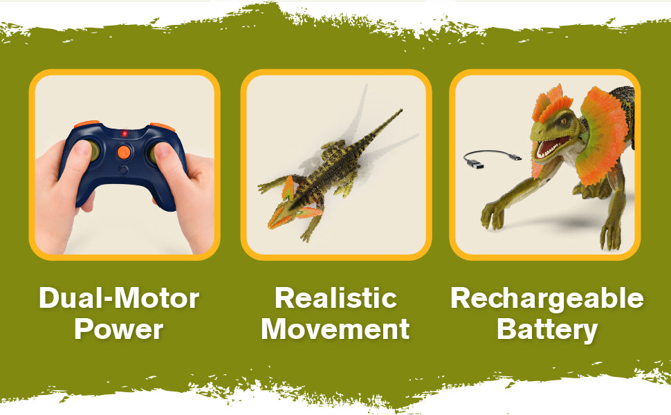 Terra Remote Control Dilophosaurus Dinosaur Toy
