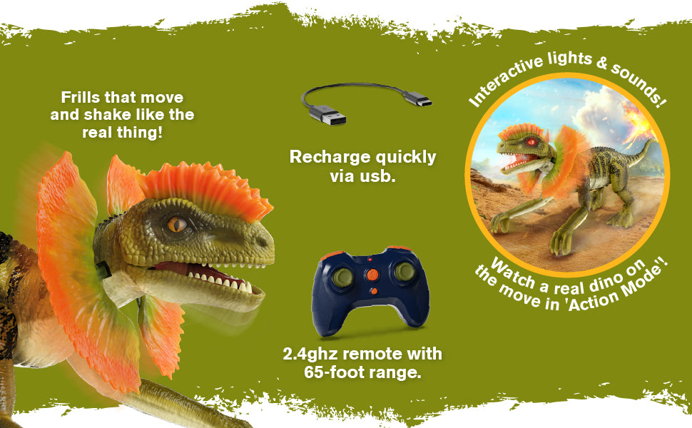 Terra Remote Control Dilophosaurus Dinosaur Toy
