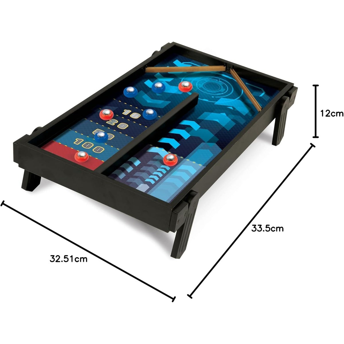 Merchant Ambassador 2 in 1 Sling Hockey & Rebound shuffleboard !Wooden Game Set! Age 5 & Above! Girls and Boys