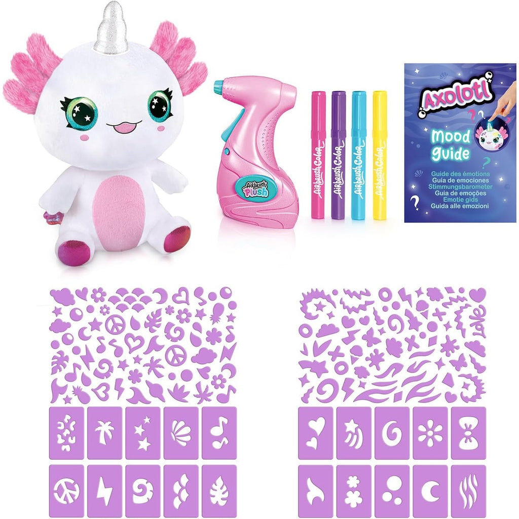 Canal Toys Airbrush Plush Light-Up Axolotl