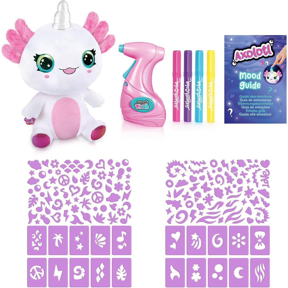 Canal Toys Airbrush Plush Light-Up Axolotl